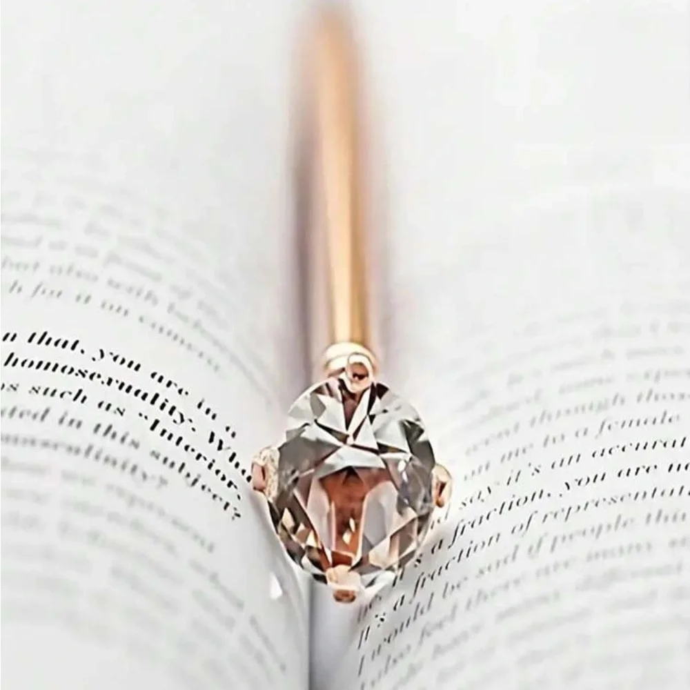New rose gold faux diamond style accent